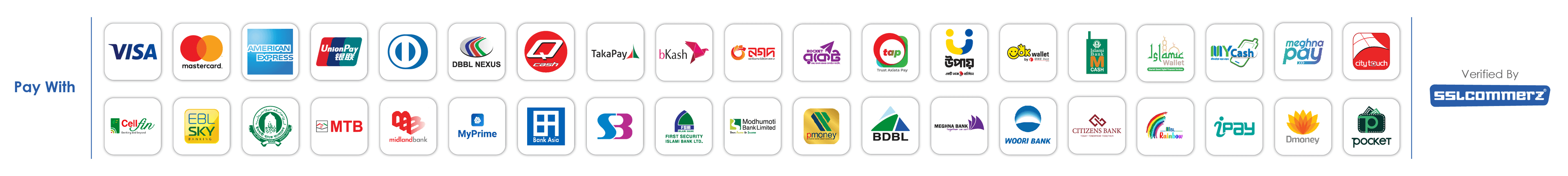 Payment methods banner